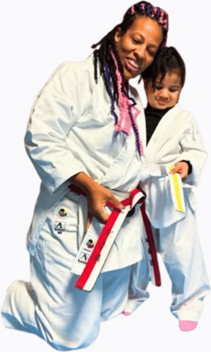 Junior martial arts student