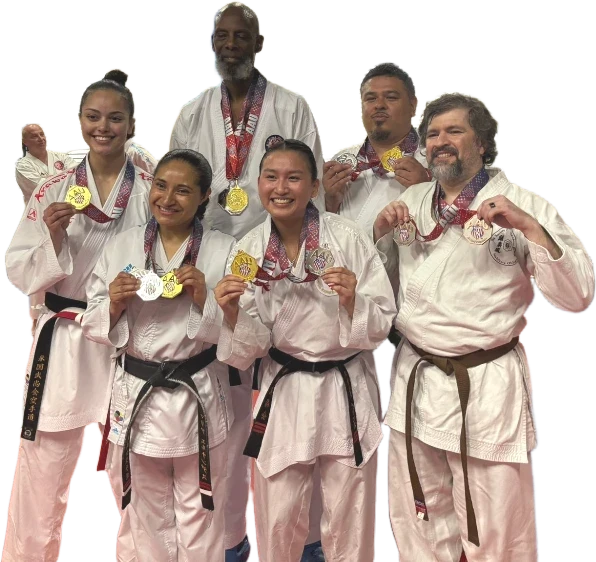 Karate student